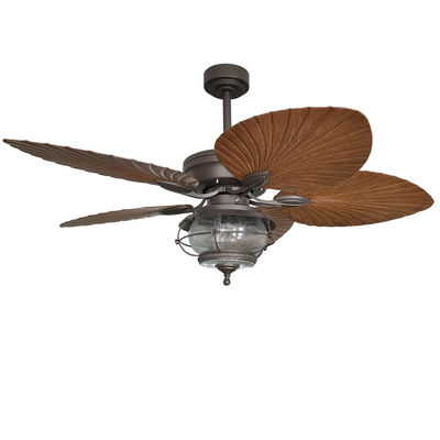 52 Inch Waterproof Ceiling Fan Dengan Lampu 5 ABS Blades Weather Proof Ceiling Fan