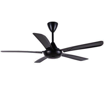 56 Inch ABS Hitam Fan Langit-langit Low Noise Dengan Remote Control
