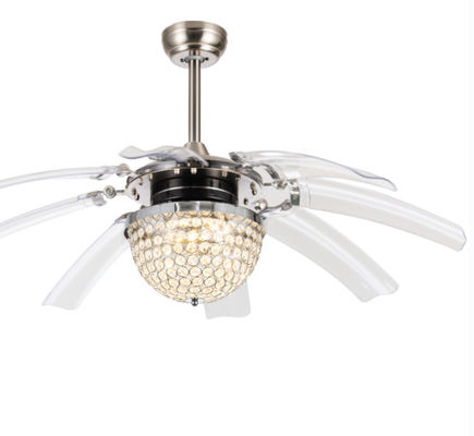 Modern 48 Inch 8 PC Blades Kualitas Tinggi AC Motor LED Fan Langit-langit