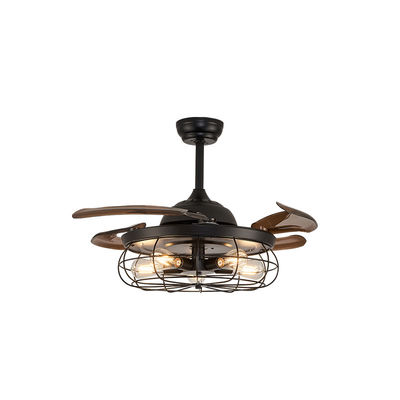 Kamar tidur nyaman E27 52 Inch High Quality Smart Ceiling Fan DC Motor Dengan Cahaya
