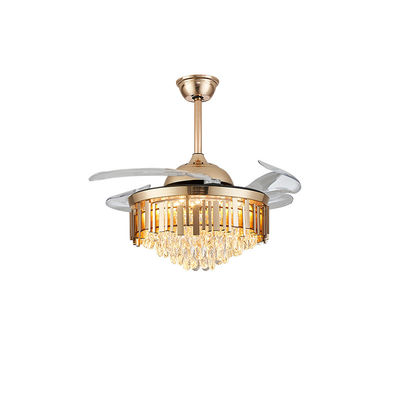 3 ABS Blades Folding Ceiling Fan Dengan Lampu 42 Inch Folding Blade Fan