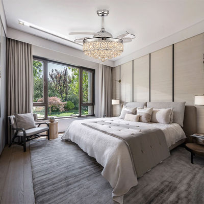 3 Pisau ABS yang bisa ditarik 3 Kipas Angin Langit-langit Berwarna Ringan Untuk Restoran Kamar Tidur