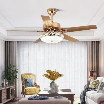 52Fan Langit-langit hemat energi Low Noise ABS Five Blade Fan