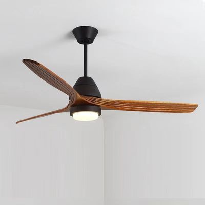 LED 20W Solid Wood Ceiling Fan Propeller Ceiling Fan