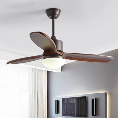 52 Inch LED 3 Blade Fener Langit-langit Kayu DC Motor Cahaya Fener Langit-langit Kayu