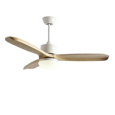 52 Inch LED 3 Blade Fener Langit-langit Kayu DC Motor Cahaya Fener Langit-langit Kayu