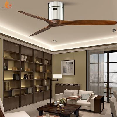 Modern 52 Inch DC Motor Ceiling Fan dengan remote control untuk kamar tidur