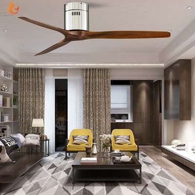 Modern 52 Inch DC Motor Ceiling Fan dengan remote control untuk kamar tidur