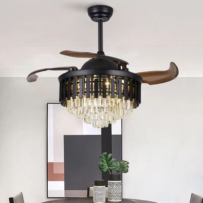 Modern 42 Inch Kualitas tinggi Smart Ceiling Fan DC Motor Dengan Cahaya