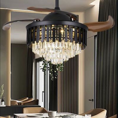 Modern 42 Inch Kualitas tinggi Smart Ceiling Fan DC Motor Dengan Cahaya