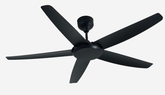 ECO Ventilator 56 Inch Modern Hitam DC Motor Lampu Pendinginan Untuk Kantor