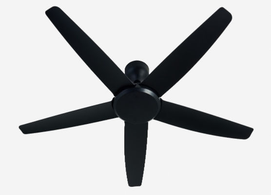 ECO Ventilator 56 Inch Modern Hitam DC Motor Lampu Pendinginan Untuk Kantor
