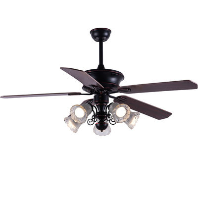 Klasik 52In American Ceiling Fan Plywood Blades Dengan Remote Control