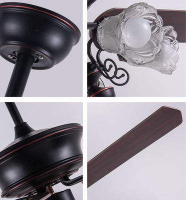 Klasik 52In American Ceiling Fan Plywood Blades Dengan Remote Control