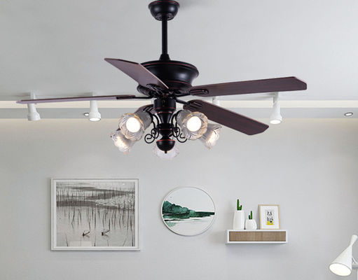 Klasik 52In American Ceiling Fan Plywood Blades Dengan Remote Control
