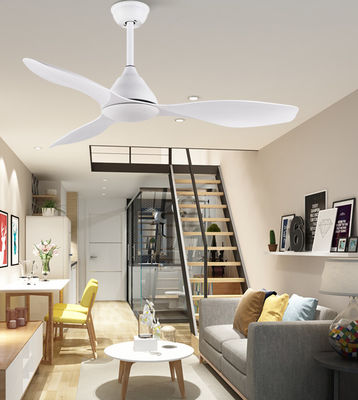 Putih 48Fans Langit-langit Kamar Mandi Dengan Cahaya 3 Bilah ABS