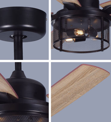ECO 52In Penggemar Langit-langit Amerika Plywood Blades Penggemar Langit-langit Remote Dengan Cahaya