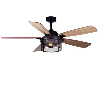 ECO 52In Penggemar Langit-langit Amerika Plywood Blades Penggemar Langit-langit Remote Dengan Cahaya