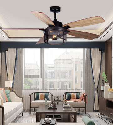 ECO 52In Penggemar Langit-langit Amerika Plywood Blades Penggemar Langit-langit Remote Dengan Cahaya