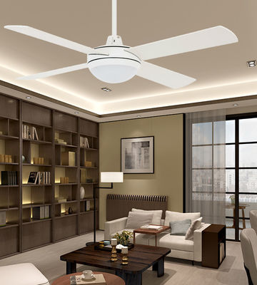 Empat Plywood Blades 48 Ceiling Fan Dengan Motor DC Ringan Low Noise