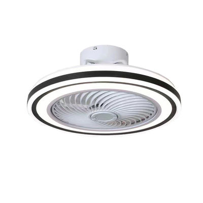 Low Profile Flush Mount Bladeless Ceiling Fan dengan Light Remote Control