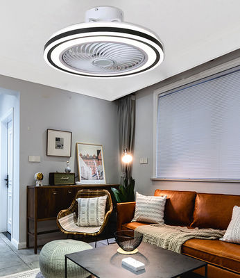 Low Profile Flush Mount Bladeless Ceiling Fan dengan Light Remote Control