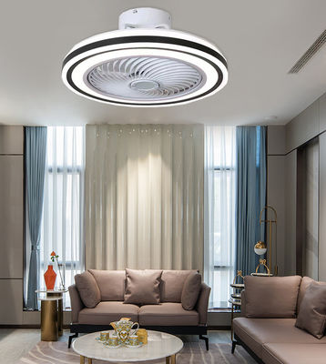 Low Profile Flush Mount Bladeless Ceiling Fan dengan Light Remote Control