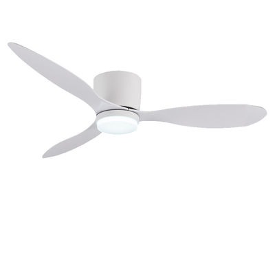 DC ABS Hanging Ceiling Fan Dengan Cahaya 52 Inci Tiga Blade Fans