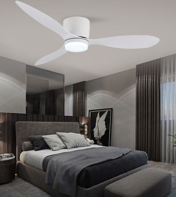 DC ABS Hanging Ceiling Fan Dengan Cahaya 52 Inci Tiga Blade Fans