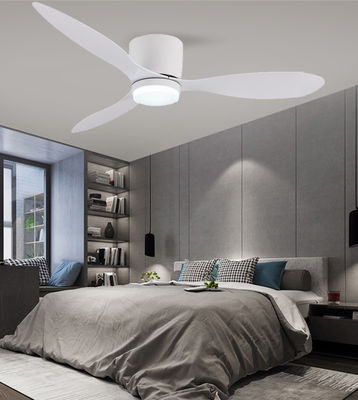 DC ABS Hanging Ceiling Fan Dengan Cahaya 52 Inci Tiga Blade Fans