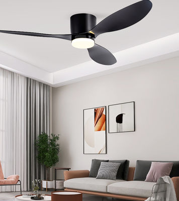 Kipas Angin Langit-langit Kamar Tidur Dengan Kipas Angin Langit-langit Hitam Hitam Hitam