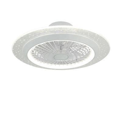 Putih 42 Inch No Blade Ceiling Fan Dengan Cahaya Dekoratif Low Noise
