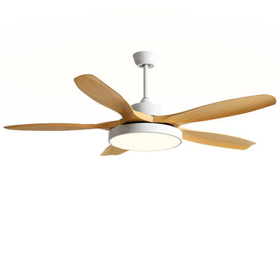 Brown 5 ABS Blades DC Ceiling Fan Modern Ceiling Fans Dengan Lampu Dan Remote
