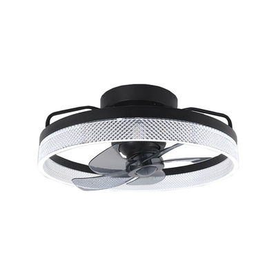 Black Chandelier Fender Langit-langit tanpa bilah Low Noise Ceiling Fan Fandelier