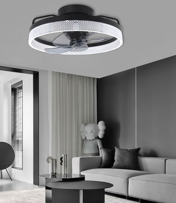 Black Chandelier Fender Langit-langit tanpa bilah Low Noise Ceiling Fan Fandelier