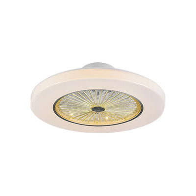 Fan Langit-langit Putih yang Bisa Ditarik Kembali dengan Lampu