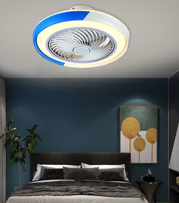 Kipas Langit-langit Kristal Biru Dan Putih Kipas Lampu Lampu Lampu Lampu Lampu