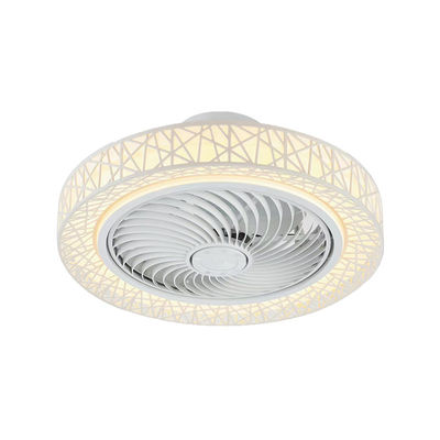 ABS Low Profile Bladeless Ceiling Fan Chandelier 42 in Silent DC Motor