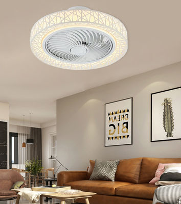 ABS Low Profile Bladeless Ceiling Fan Chandelier 42 in Silent DC Motor