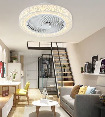ABS Low Profile Bladeless Ceiling Fan Chandelier 42 in Silent DC Motor
