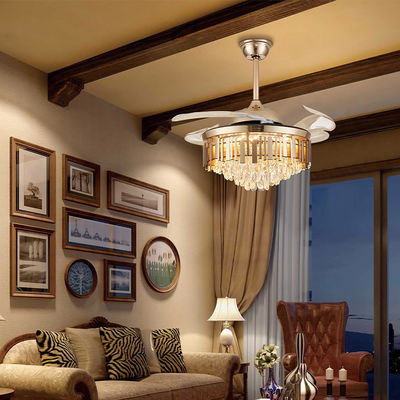 3 ABS Blades Folding Ceiling Fan Dengan Lampu 42 Inch Folding Blade Fan