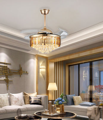 3 ABS Blades Folding Ceiling Fan Dengan Lampu 42 Inch Folding Blade Fan