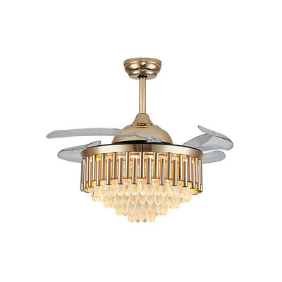 ECO Kipas Langit-langit Lampu Emas Lampu dengan Lampu Lipat